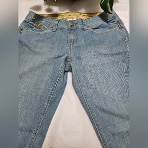 Dareon Distressed Denim Jean Capris Size 9/10 #W-248